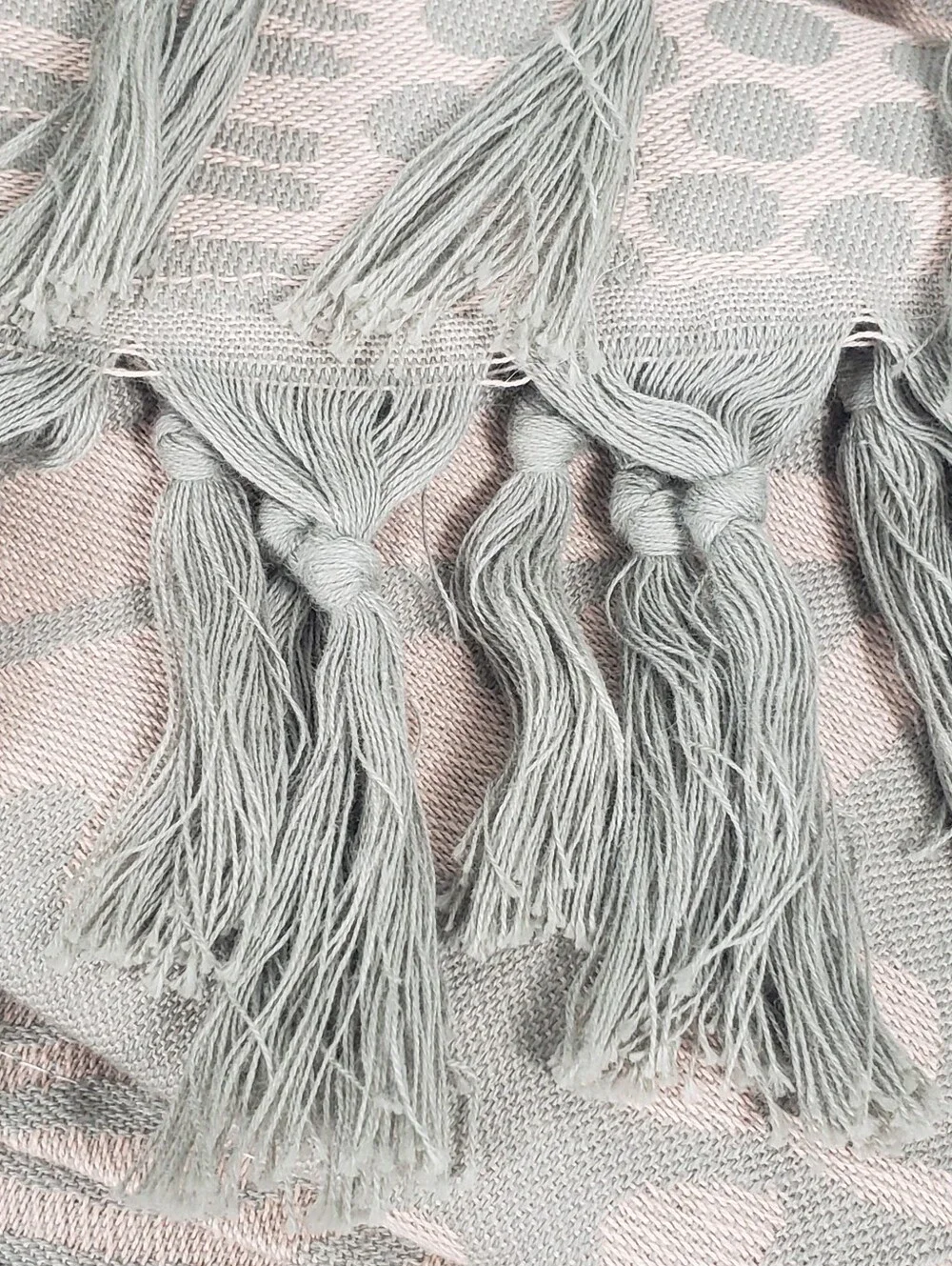 SLOWTIDE Tan & Sage Print w/ Fringe -Table Cloth Yoga Mat Turkish Beach Towel